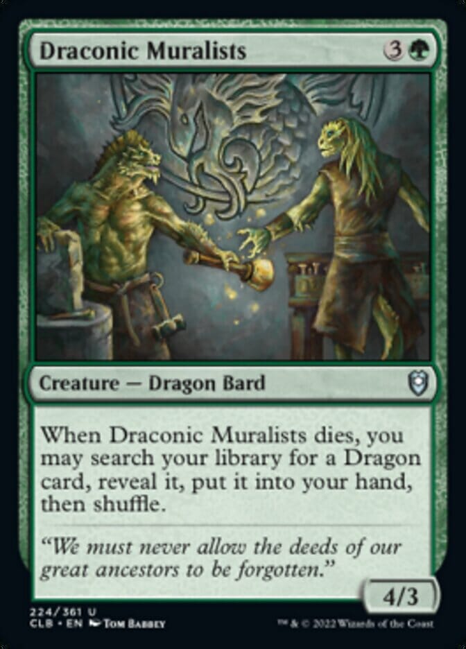 Draconic Muralists [Commander Legends: Battle for Baldur's Gate] MTG Single Magic: The Gathering  | Multizone: Comics And Games
