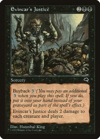 Evincar's Justice [Tempest] MTG Single Magic: The Gathering  | Multizone: Comics And Games