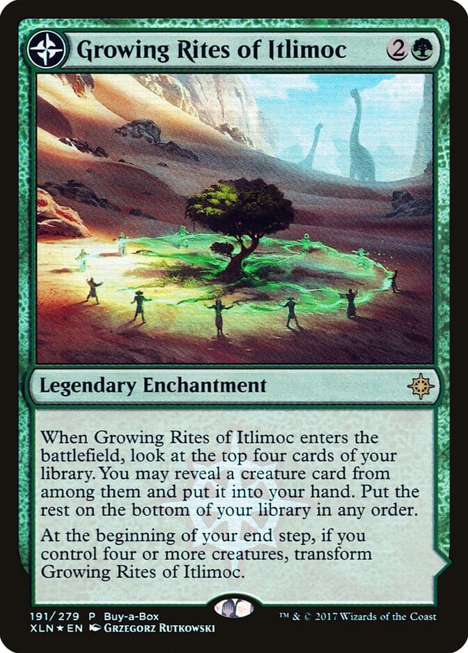 Growing Rites of Itlimoc // Itlimoc, Cradle of the Sun (Buy-A-Box) [Ixalan Treasure Chest] MTG Single Magic: The Gathering  | Multizone: Comics And Games