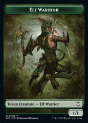 Elf Warrior // Wurm Double-sided Token [Streets of New Capenna Commander Tokens] MTG Single Magic: The Gathering  | Multizone: Comics And Games