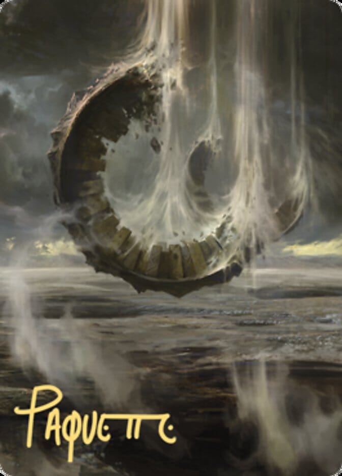 Wasteland Art Card (Gold-Stamped Signature) [Zendikar Rising Art Series] MTG Single Magic: The Gathering  | Multizone: Comics And Games
