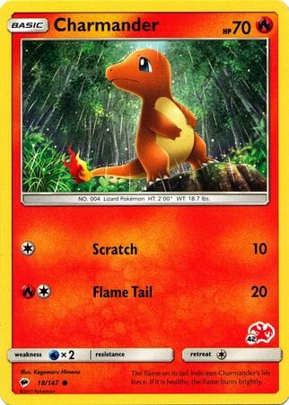 Charmander (18/147) (Charizard Stamp #42) [Battle Academy 2020] Pokemon Single Pokémon  | Multizone: Comics And Games