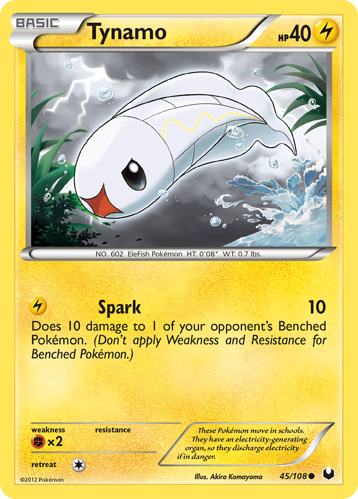 Tynamo (45/108) [Black & White: Dark Explorers] Pokemon Single Pokémon  | Multizone: Comics And Games