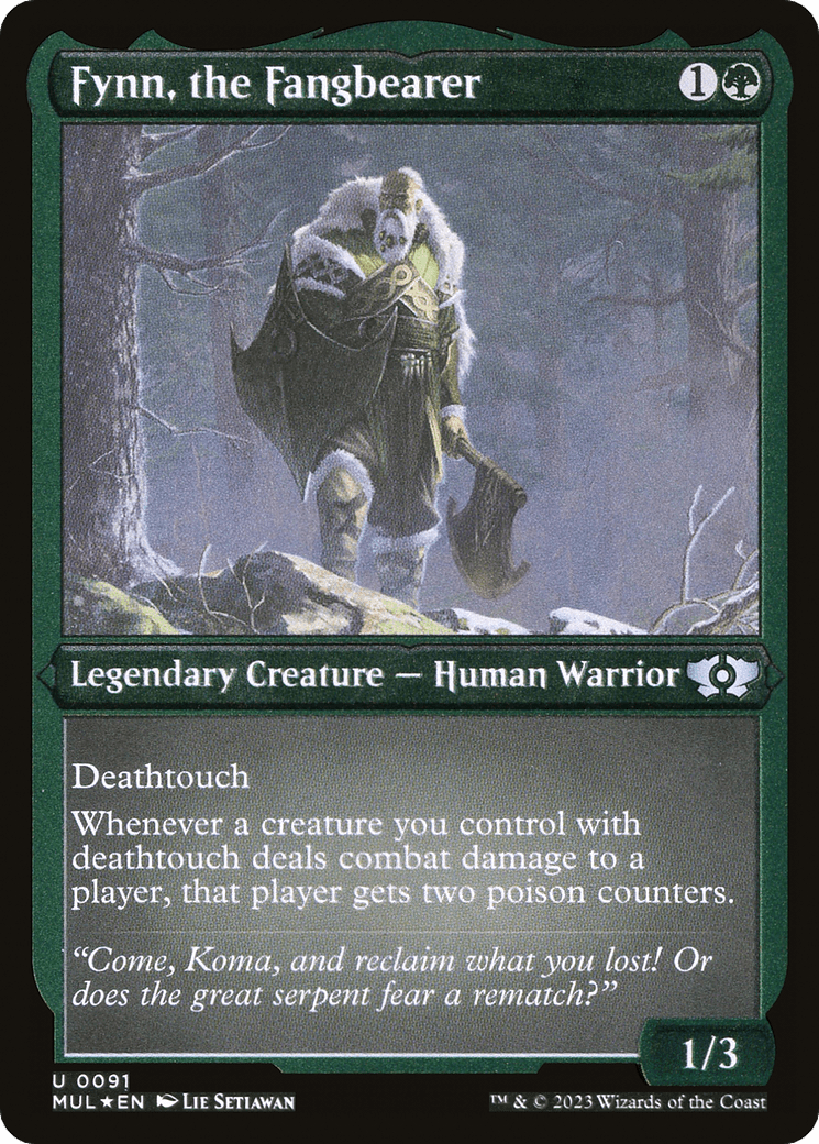 Fynn, the Fangbearer (Foil Etched) [Multiverse Legends] MTG Single Magic: The Gathering  | Multizone: Comics And Games