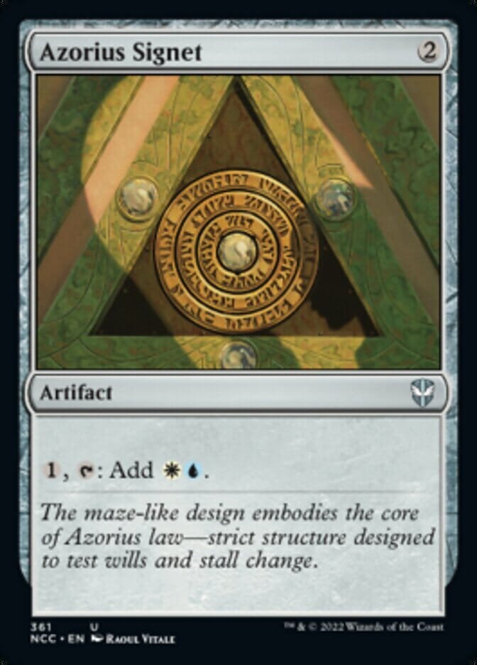 Azorius Signet [Streets of New Capenna Commander] MTG Single Magic: The Gathering  | Multizone: Comics And Games