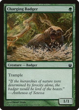 Charging Badger [Born of the Gods] MTG Single Magic: The Gathering  | Multizone: Comics And Games