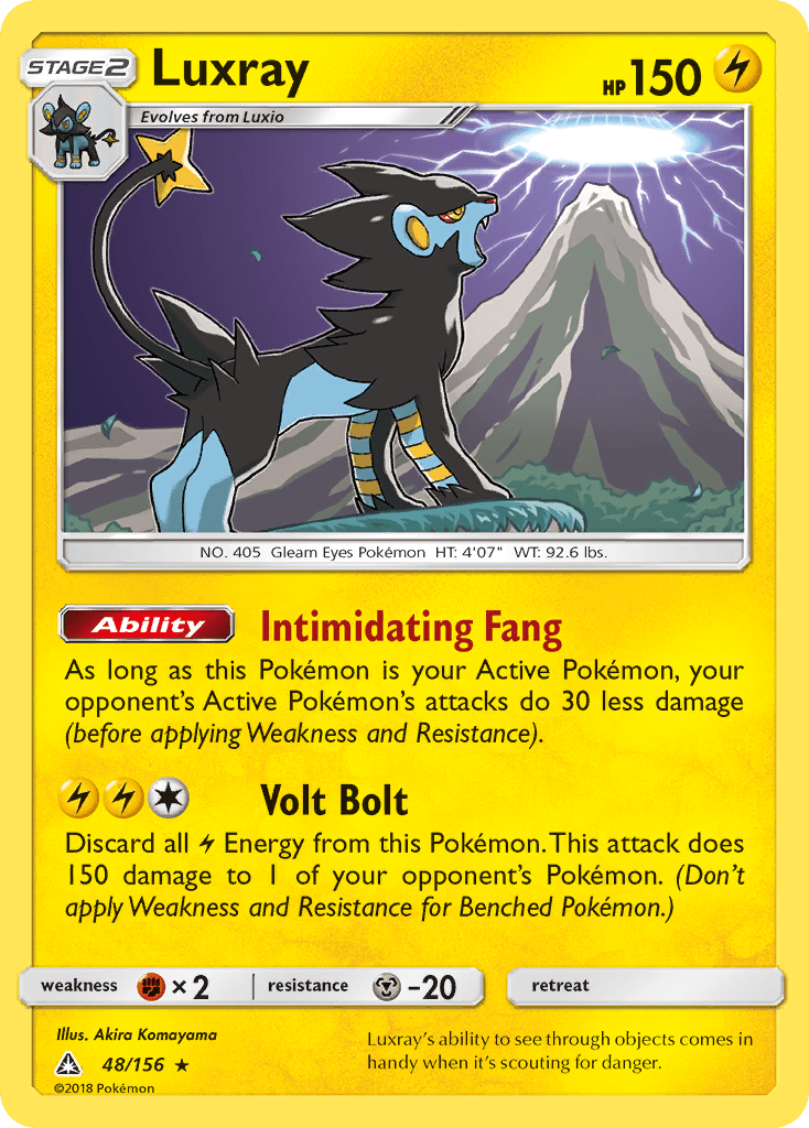 Luxray (48/156) [Sun & Moon: Ultra Prism] Pokemon Single Pokémon  | Multizone: Comics And Games
