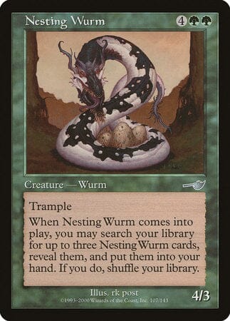 Nesting Wurm [Nemesis] MTG Single Magic: The Gathering  | Multizone: Comics And Games