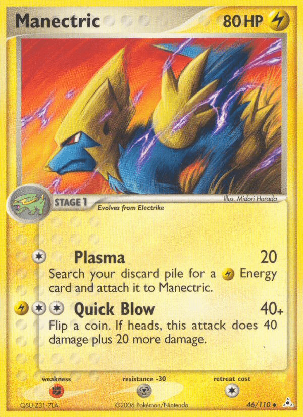 Manectric (46/110) [EX: Holon Phantoms] Pokemon Single Pokémon  | Multizone: Comics And Games