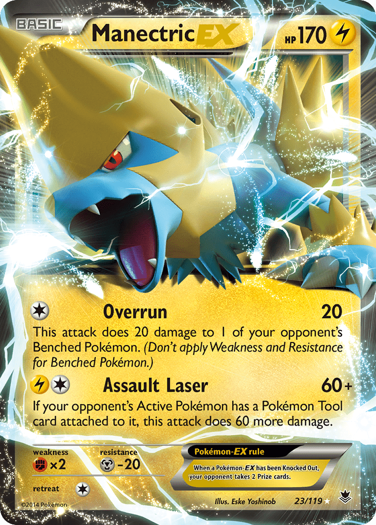 Manectric EX (23/119) [XY: Phantom Forces] Pokemon Single Pokémon  | Multizone: Comics And Games