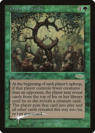 Oath of Druids [Judge Gift Cards 2001] MTG Single Magic: The Gathering  | Multizone: Comics And Games