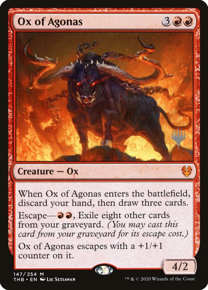 Ox of Agonas (Promo Pack) [Theros Beyond Death Promos] MTG Single Magic: The Gathering  | Multizone: Comics And Games