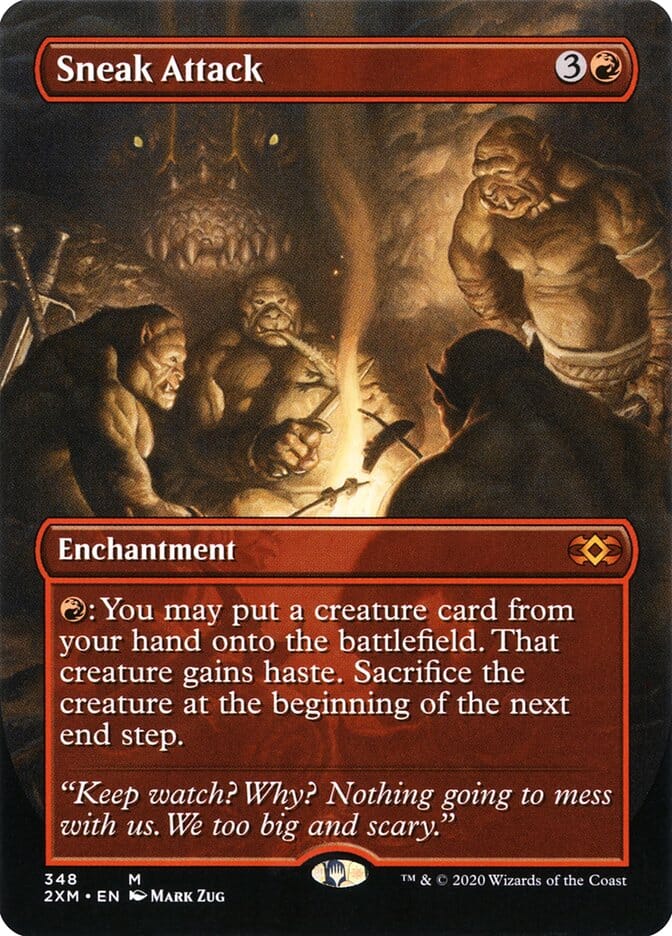 Sneak Attack (Borderless) [Double Masters] MTG Single Magic: The Gathering  | Multizone: Comics And Games