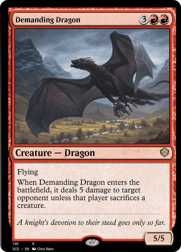 Demanding Dragon [Starter Commander Decks] MTG Single Magic: The Gathering  | Multizone: Comics And Games