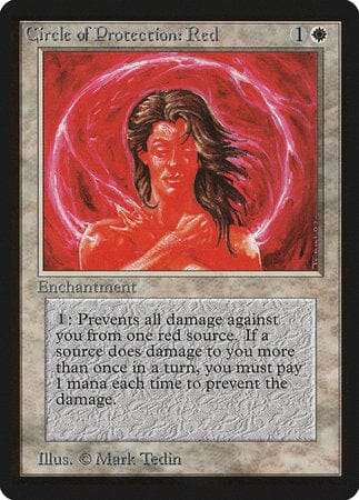 Circle of Protection: Red [Limited Edition Beta] MTG Single Magic: The Gathering  | Multizone: Comics And Games