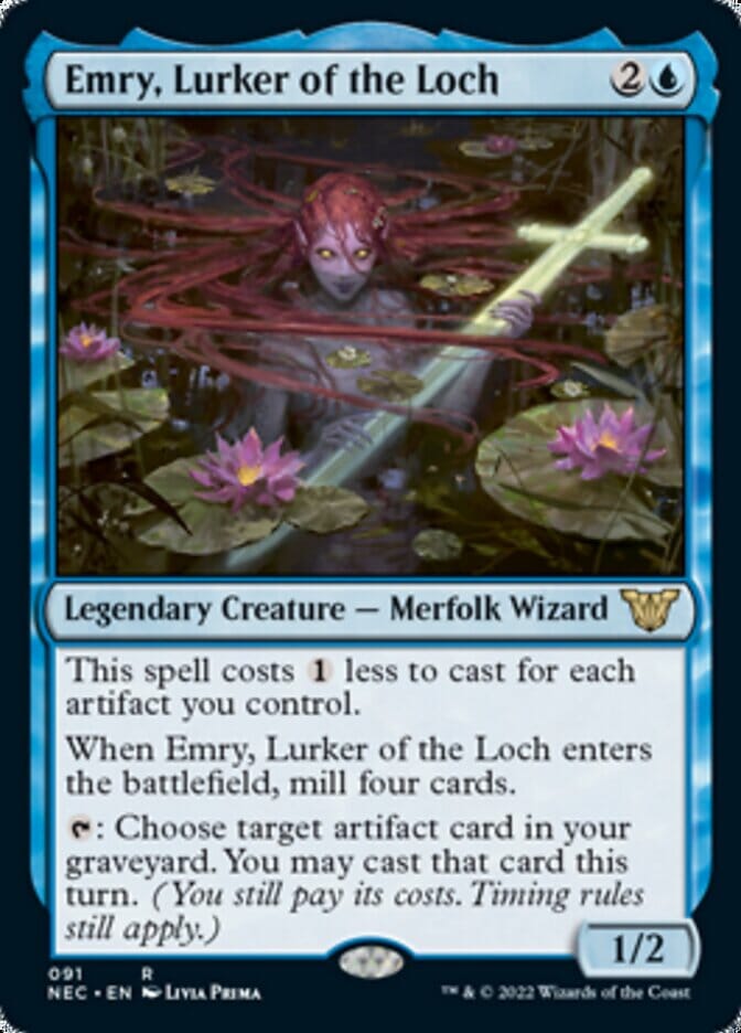Emry, Lurker of the Loch [Kamigawa: Neon Dynasty Commander] MTG Single Magic: The Gathering  | Multizone: Comics And Games