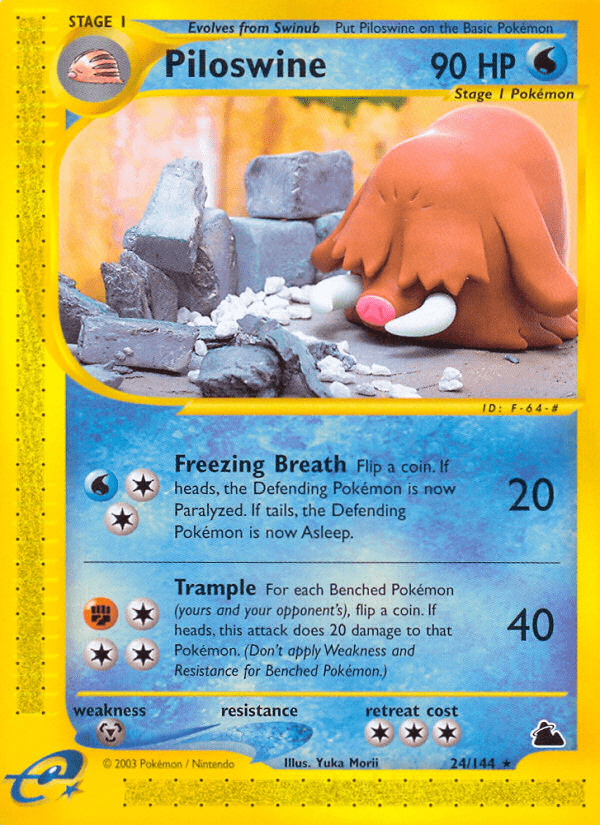 Piloswine (24/144) [Skyridge] Pokemon Single Pokémon  | Multizone: Comics And Games