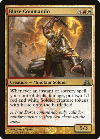 Blaze Commando [Dragon's Maze] MTG Single Magic: The Gathering  | Multizone: Comics And Games