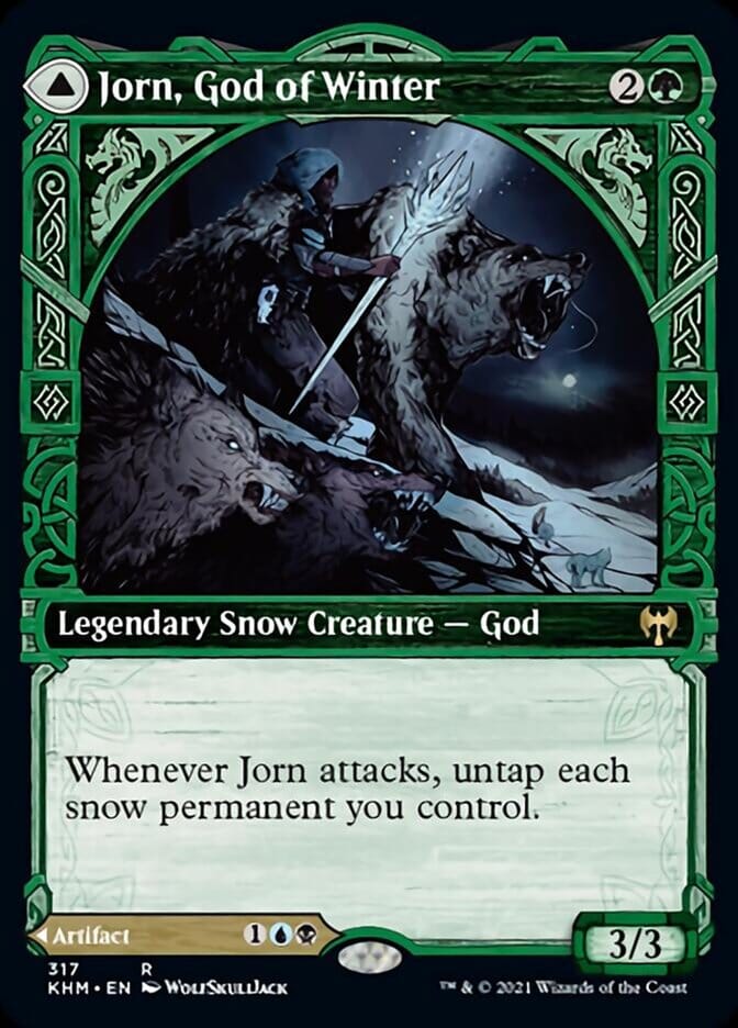 Jorn, God of Winter // Kaldring, the Rimestaff (Showcase) [Kaldheim] MTG Single Magic: The Gathering  | Multizone: Comics And Games