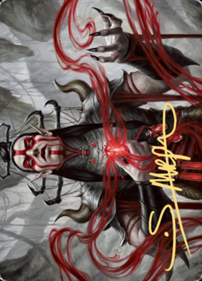 Malakir Blood-Priest Art Card (Gold-Stamped Signature) [Zendikar Rising Art Series] MTG Single Magic: The Gathering  | Multizone: Comics And Games