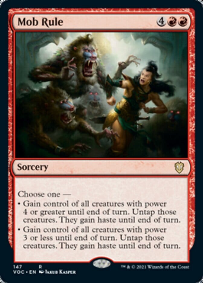 Mob Rule [Innistrad: Crimson Vow Commander] MTG Single Magic: The Gathering  | Multizone: Comics And Games
