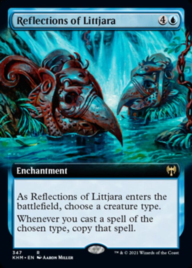 Reflections of Littjara (Extended Art) [Kaldheim] MTG Single Magic: The Gathering  | Multizone: Comics And Games