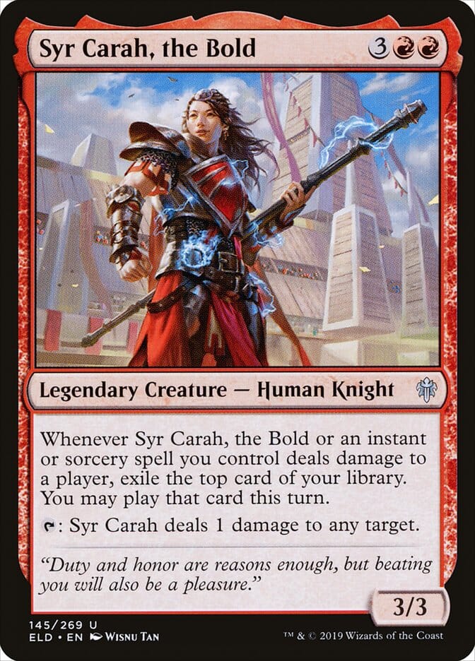 Syr Carah, the Bold [Throne of Eldraine] MTG Single Magic: The Gathering  | Multizone: Comics And Games