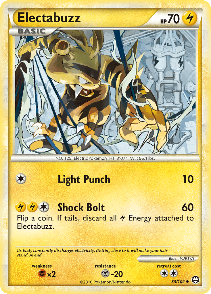 Electabuzz (33/102) [HeartGold & SoulSilver: Triumphant] Pokemon Single Pokémon  | Multizone: Comics And Games