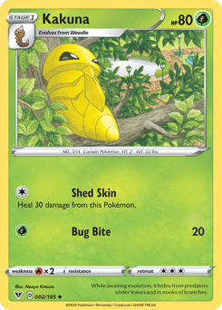 Kakuna (002/185) [Sword & Shield: Vivid Voltage] Pokemon Single Pokémon  | Multizone: Comics And Games