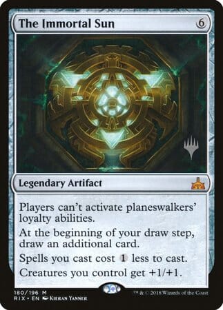 The Immortal Sun [Rivals of Ixalan Promos] MTG Single Magic: The Gathering  | Multizone: Comics And Games
