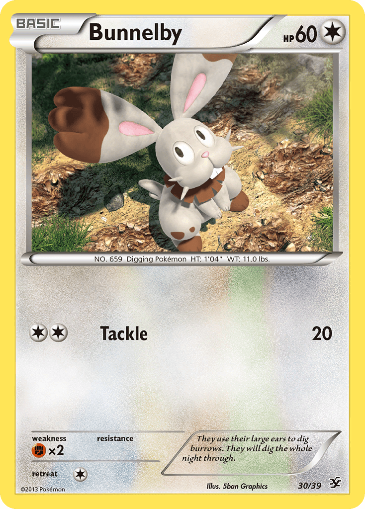 Bunnelby (30/39) [XY: Kalos Starter Set] Pokemon Single Pokémon  | Multizone: Comics And Games