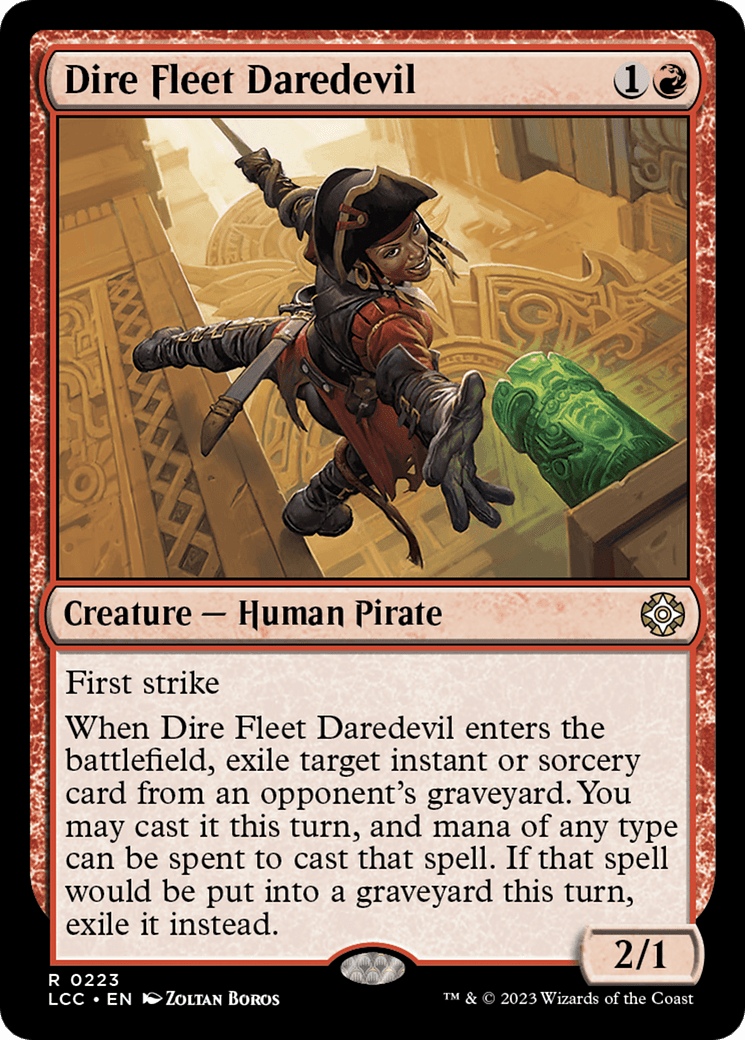 Dire Fleet Daredevil [The Lost Caverns of Ixalan Commander] MTG Single Magic: The Gathering  | Multizone: Comics And Games