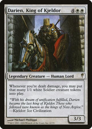 Darien, King of Kjeldor [Coldsnap] MTG Single Magic: The Gathering  | Multizone: Comics And Games