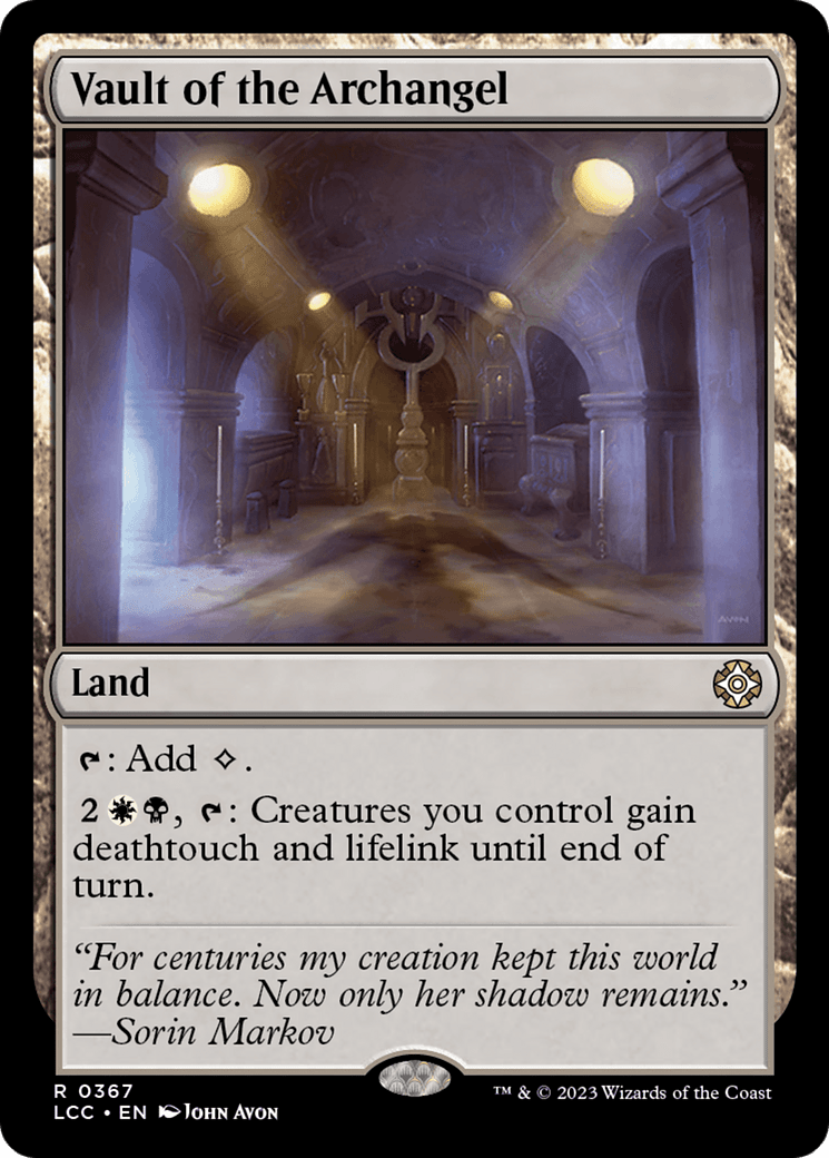 Vault of the Archangel [The Lost Caverns of Ixalan Commander] MTG Single Magic: The Gathering  | Multizone: Comics And Games