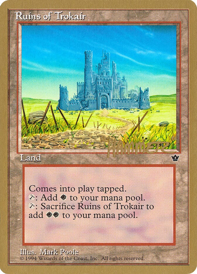 Ruins of Trokair (Shawn "Hammer" Regnier) [Pro Tour Collector Set] MTG Single Magic: The Gathering  | Multizone: Comics And Games