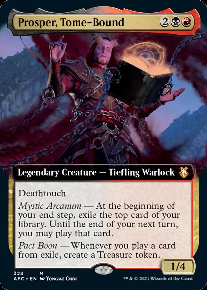 Prosper, Tome-Bound (Extended) [Dungeons & Dragons: Adventures in the Forgotten Realms Commander] MTG Single Magic: The Gathering  | Multizone: Comics And Games