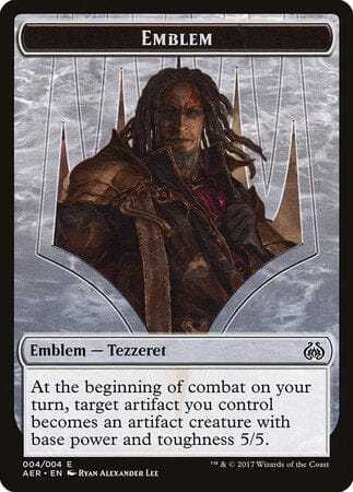 Emblem - Tezzeret the Schemer [Aether Revolt Tokens] MTG Single Magic: The Gathering  | Multizone: Comics And Games