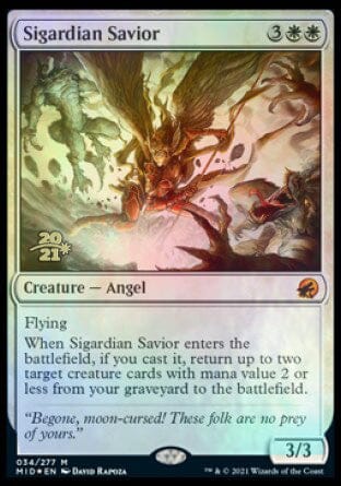 Sigardian Savior [Innistrad: Midnight Hunt Prerelease Promos] MTG Single Magic: The Gathering  | Multizone: Comics And Games