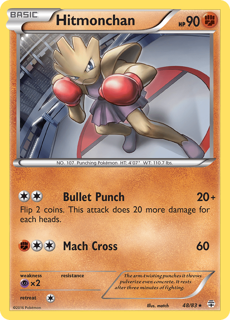 Hitmonchan (48/83) [XY: Generations] Pokemon Single Pokémon  | Multizone: Comics And Games