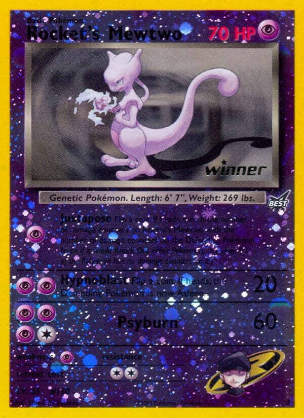 Rocket's Mewtwo (8) (Winner) [Best of Promos] Pokemon Single Pokémon  | Multizone: Comics And Games