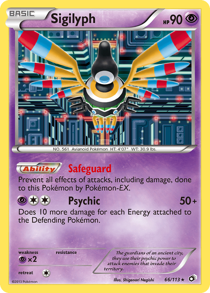 Sigilyph (66/113) [Black & White: Legendary Treasures] Pokemon Single Pokémon  | Multizone: Comics And Games