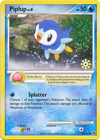 Piplup (72/100) [Countdown Calendar Promos] Pokemon Single Pokémon  | Multizone: Comics And Games