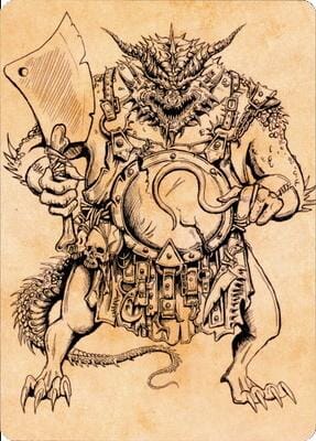 Thrakkus the Butcher Art Card [Commander Legends: Battle for Baldur's Gate Art Series] MTG Single Magic: The Gathering  | Multizone: Comics And Games