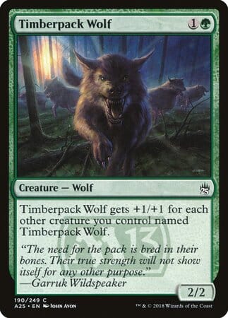 Timberpack Wolf [Masters 25] MTG Single Magic: The Gathering  | Multizone: Comics And Games