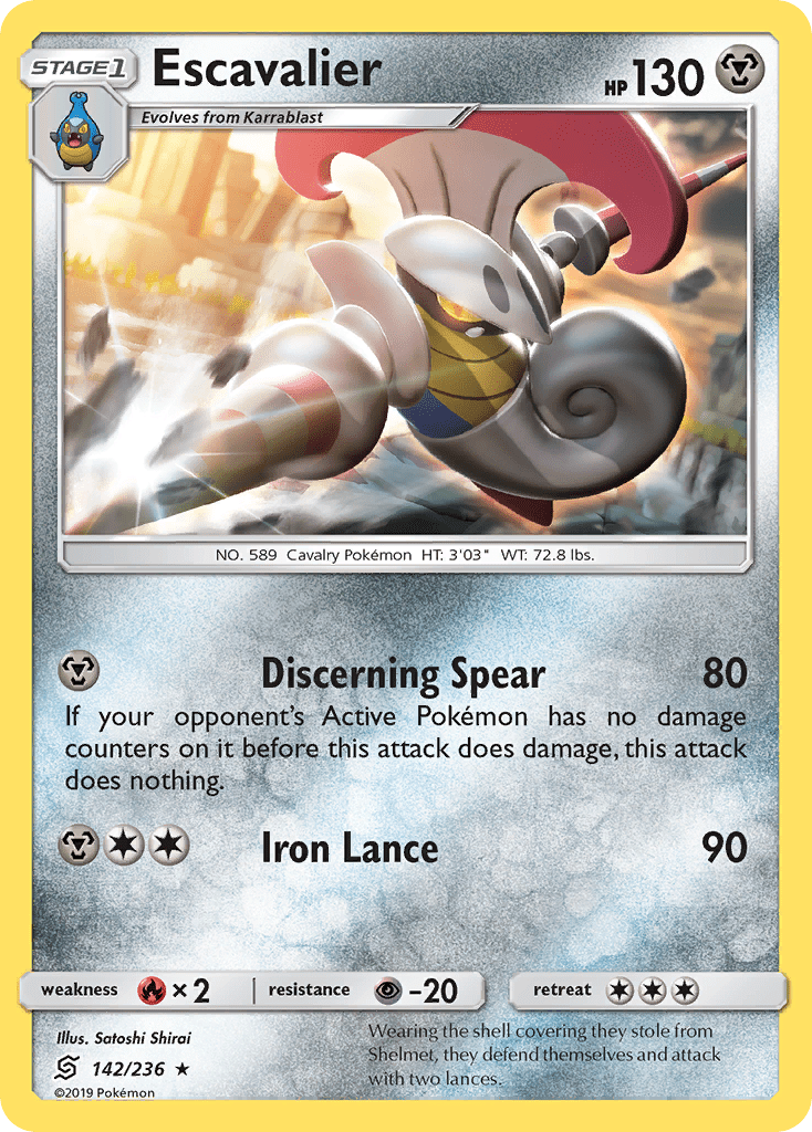 Escavalier (142/236) [Sun & Moon: Unified Minds] Pokemon Single Pokémon  | Multizone: Comics And Games
