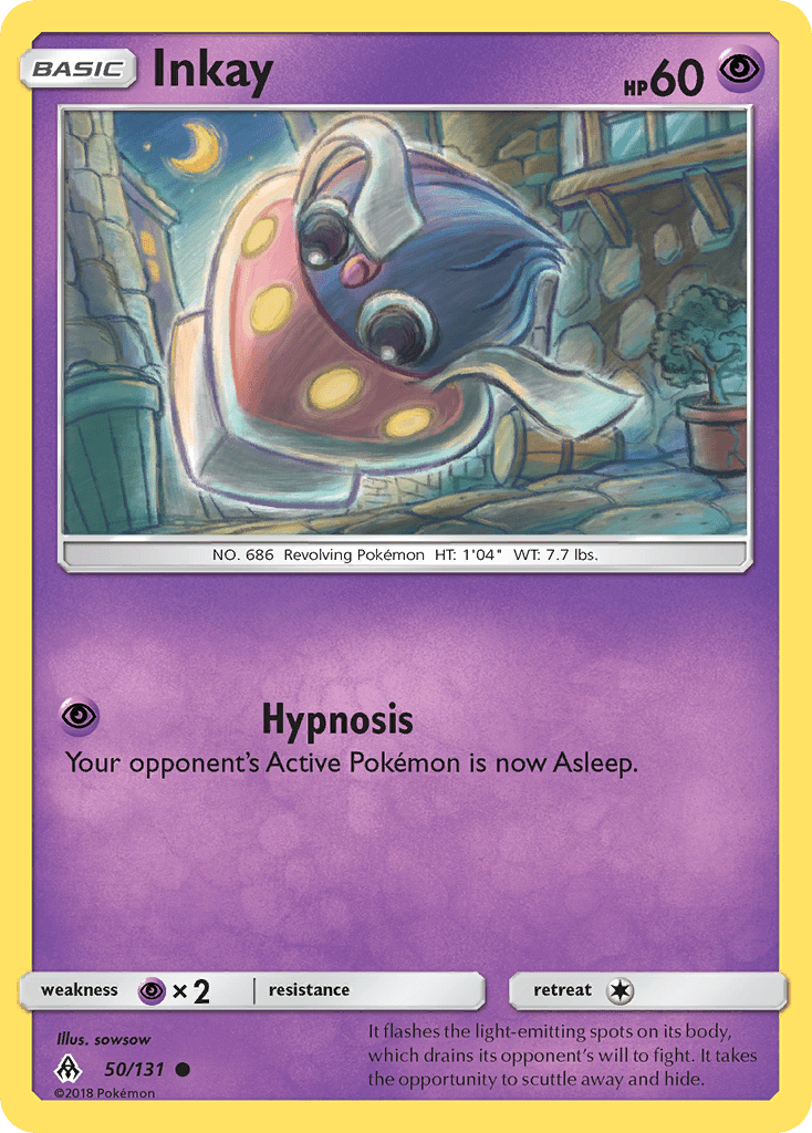 Inkay (50/131) [Sun & Moon: Forbidden Light] Pokemon Single Pokémon  | Multizone: Comics And Games