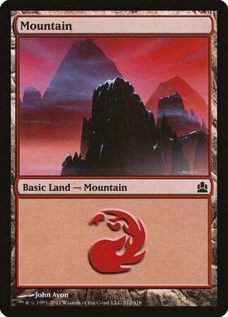 Mountain (312) [Commander 2011] MTG Single Magic: The Gathering  | Multizone: Comics And Games