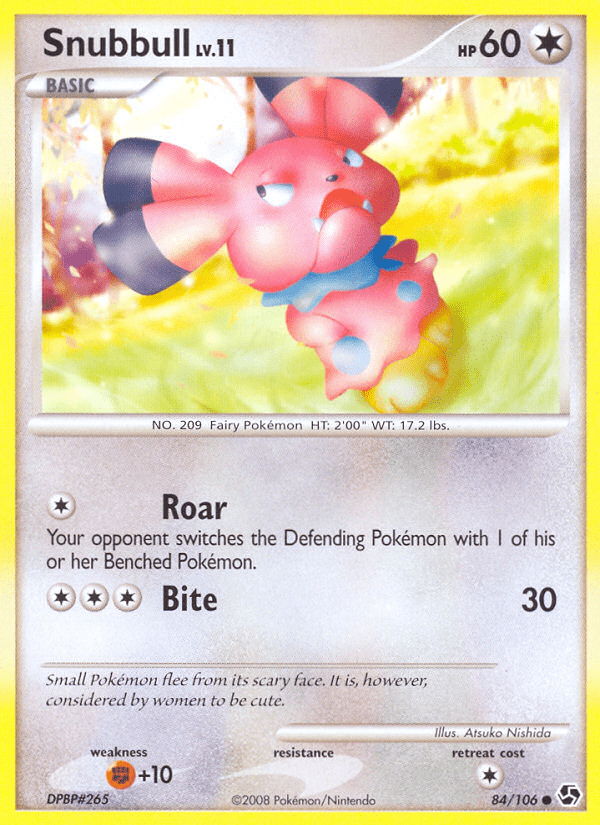 Snubbull (84/106) [Diamond & Pearl: Great Encounters] Pokemon Single Pokémon  | Multizone: Comics And Games