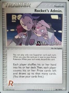 Rocket's Admin. (86/109) (Suns & Moons - Miska Saari) [World Championships 2006] Pokemon Single Pokémon  | Multizone: Comics And Games