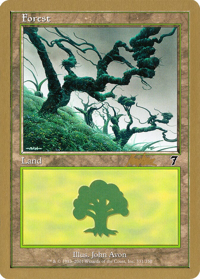 Forest (bk331) (Brian Kibler) [World Championship Decks 2002] MTG Single Magic: The Gathering  | Multizone: Comics And Games